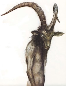 A phooka, the more sinister celtic origin of Shakespeare's Puck.